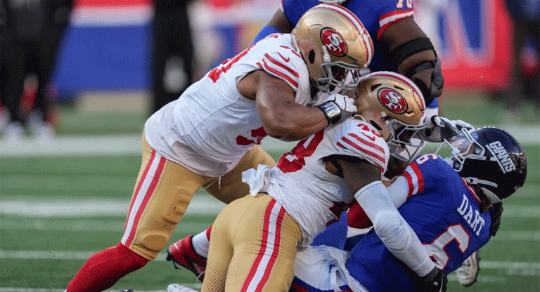 Giants son dominados y caen 34-24 ante los 49ers