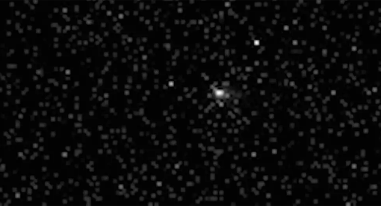 Sonda china revela raro GIF del cometa interestelar 3I/ATLAS