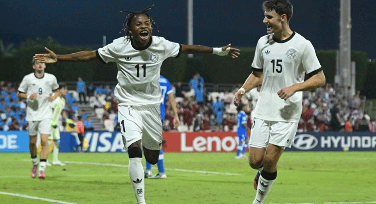 Alemania goleó 7-0 a El Salvador y sentenció su histórica despedida del Mundial Sub-17
