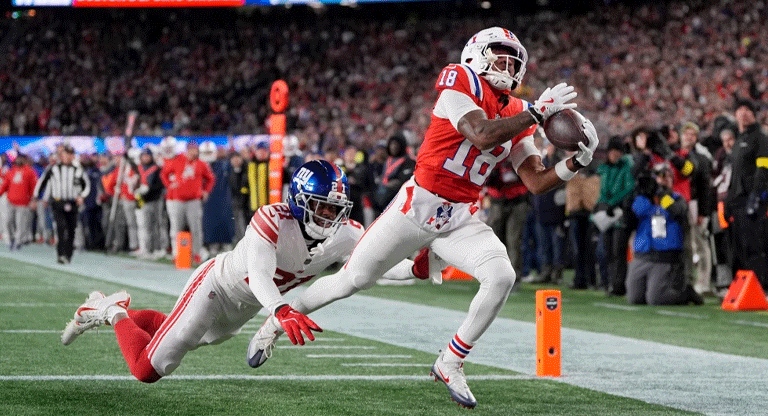 Patriots ganaron 33-15 a Giants y son el primer equipo con 11 victorias esta temporada
