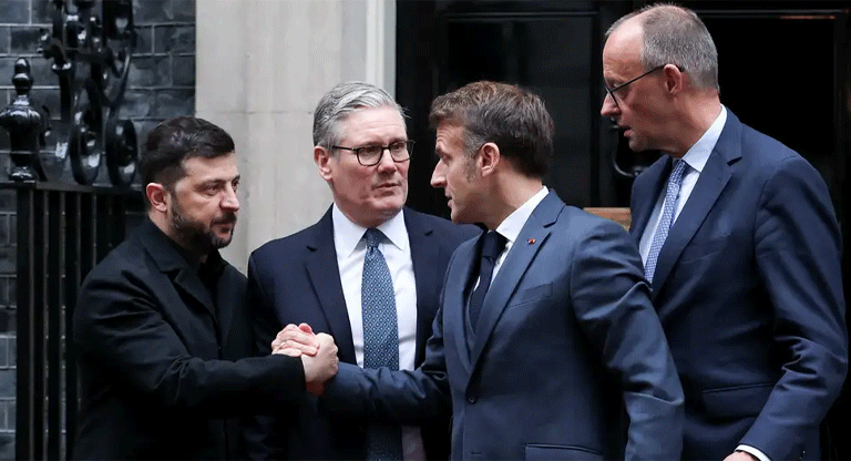 Alemania, Reino Unido y Francia respaldan a Zelenski