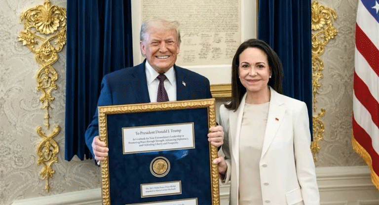 Trump incluyó a Machado en su estrategia política para Venezuela