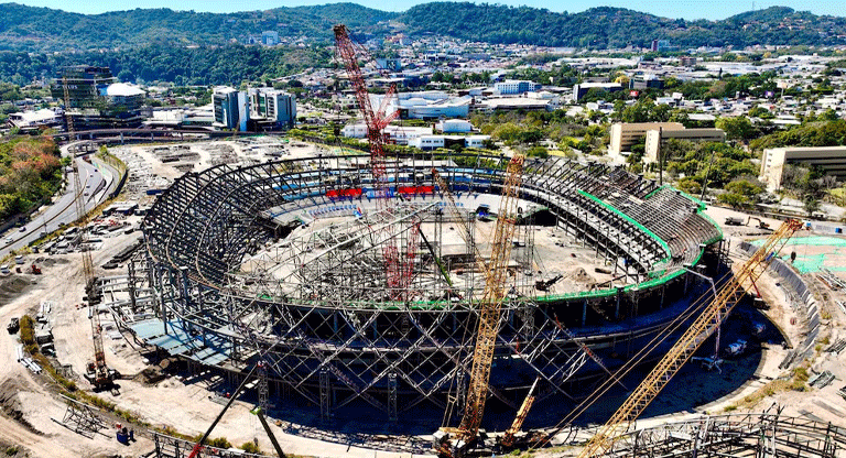 Construcción del nuevo Estadio Nacional de El Salvador avanza
