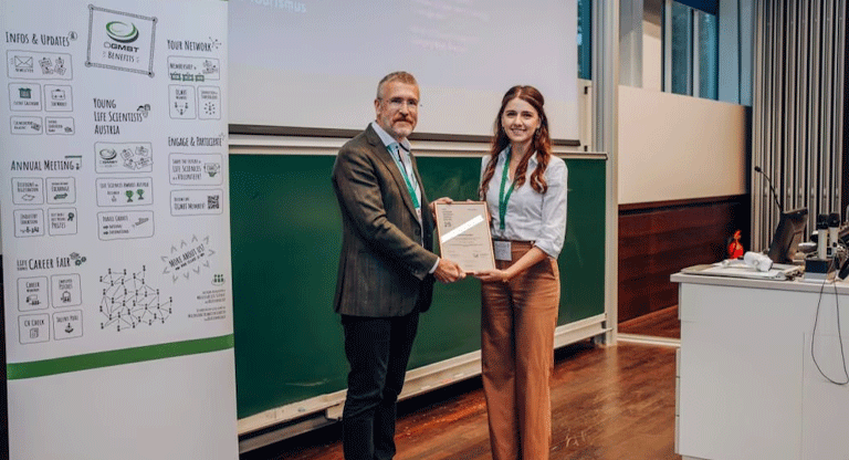 Científica salvadoreña es reconocida en Austria por aportes a la medicina reproductiva