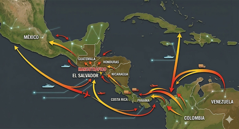 Investigación regional revela rutas de narcotráfico que incluyen a El Salvador