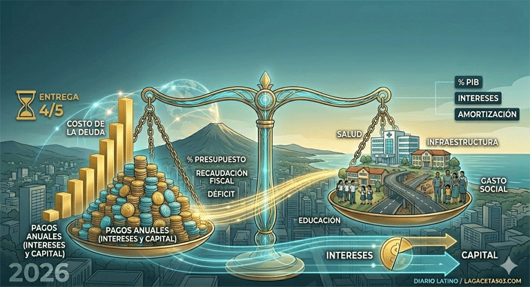 -Cuarta Entrega- El costo de la deuda: cuánto paga El Salvador cada año