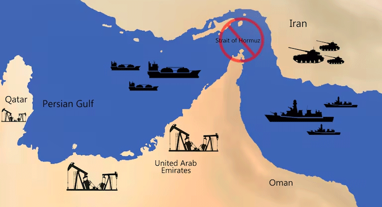 Sube el precio del petróleo en todo el mundo por problemas en el estrecho de Ormuz