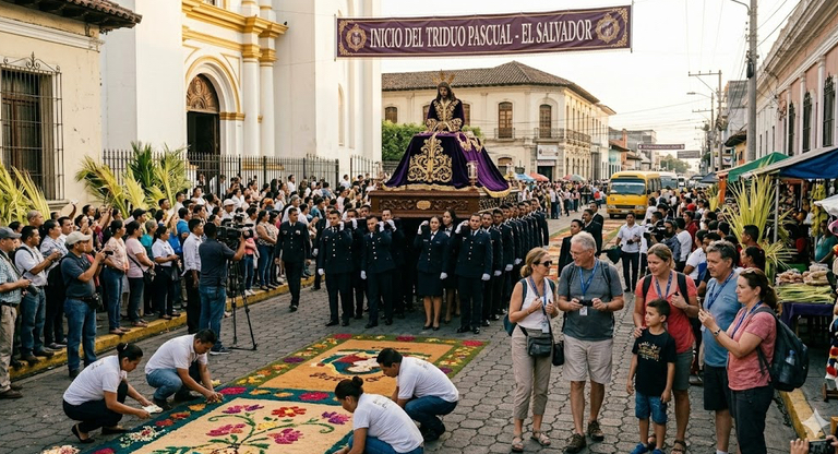 Inicia el Triduo Pascual en El Salvador con alta actividad religiosa y proyección turística