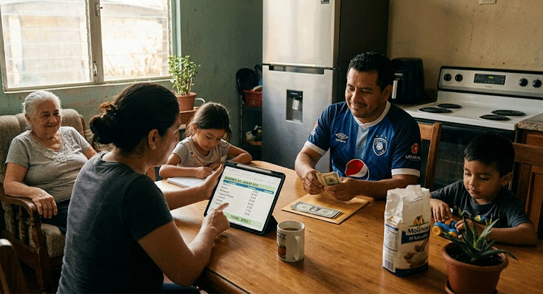 El ingreso mensual promedio por hogar salvadoreño habría subido a $763 en 2025