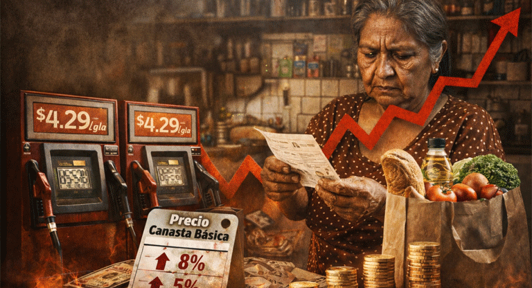 Presión inflacionaria y combustibles elevan costo de vida en hogares salvadoreños