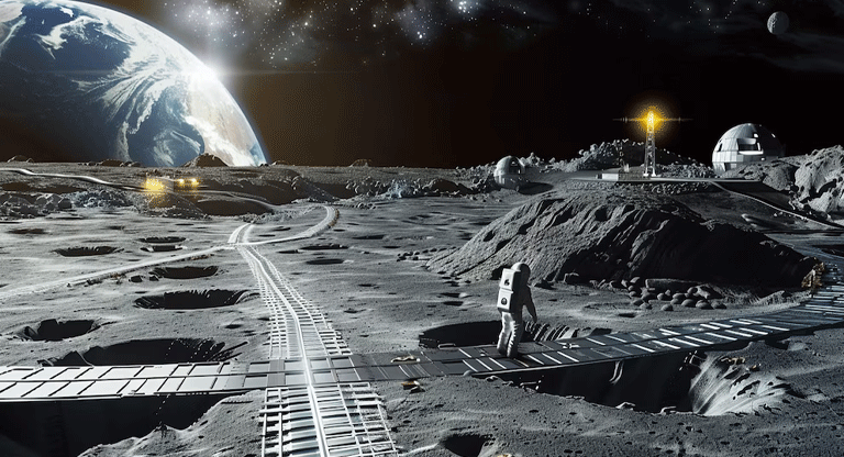 La NASA instalaría una base lunar en 73 alunizajes