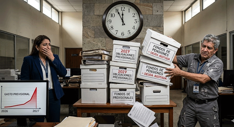 Fin del período de gracia previsional es una bomba fiscal para el Gobierno en 2027