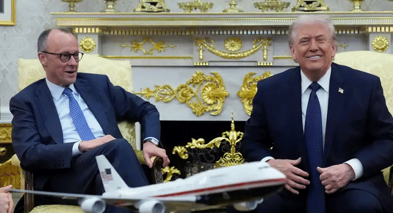 Trump advierte a Canciller de Alemania que no interfiera en guerra en Irán