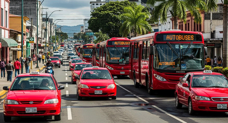 Pasajes de buses y taxis suben en Costa Rica por costo de combustibles