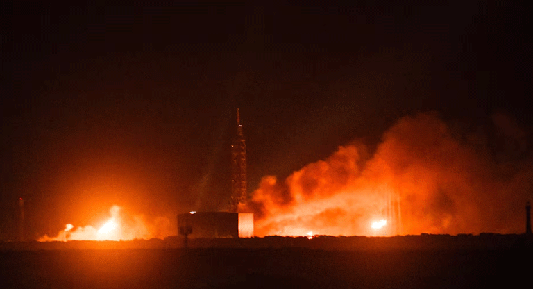 Cohete de Blue Origin explota en la plataforma de lanzamiento