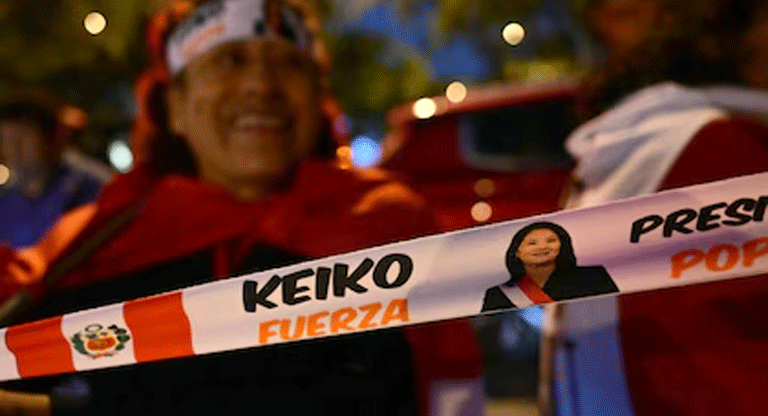 Perú: Con más del 92 % Keiko Fujimori se encuentra adelante de Roberto Sánchez