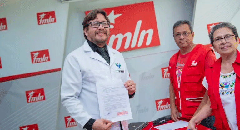 Médico sindicalista busca la candidatura presidencial por el FMLN
