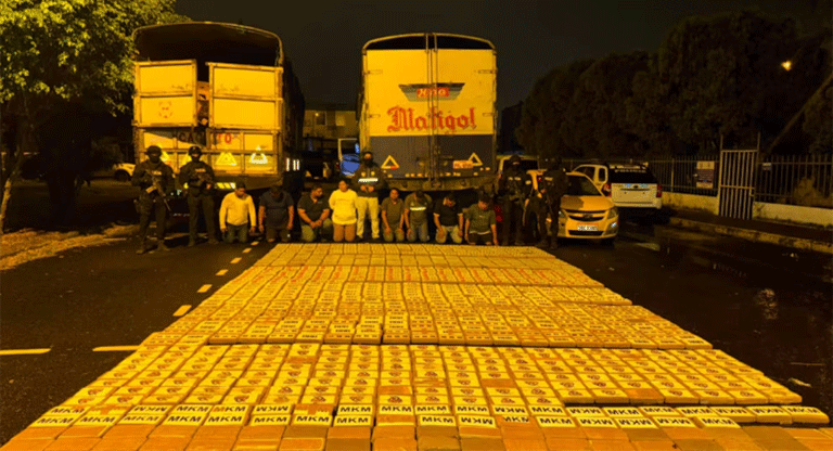 Encuentran casi una tonelada de cocaína en finca en Ecuador