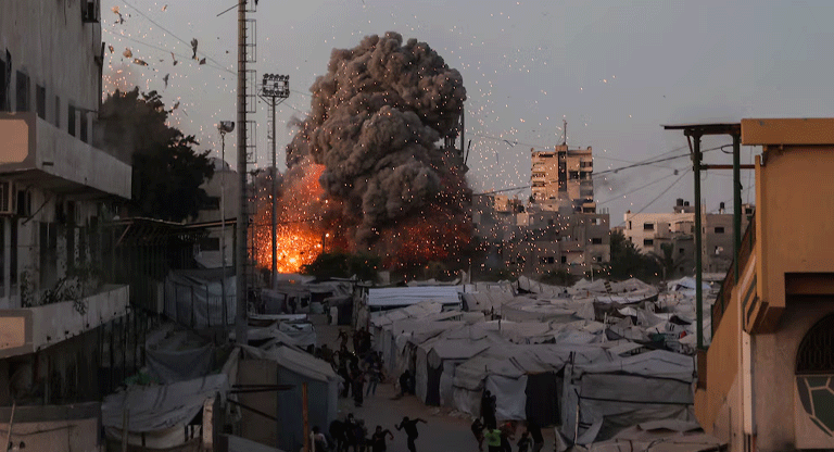 Ejército israelí bombardeó mezquita en Gaza que almacenaba armas del grupo terrorista Hamas