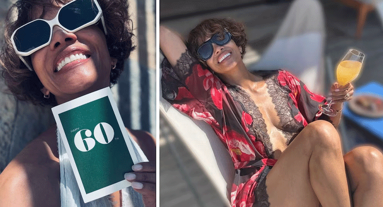 Halle Berry sensual a sus 60 años