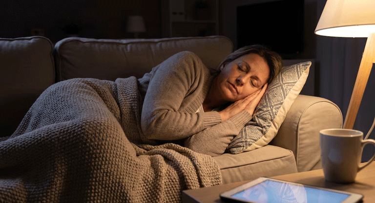 Dormirse en el sofá y desvelarse en la cama: por qué ocurre y cómo mejorar el sueño