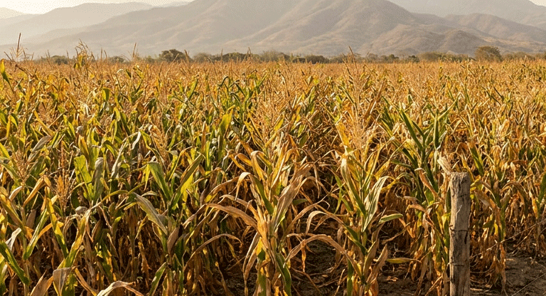 Sequía afecta entre 5 y 6 mil manzanas de maíz en el oriente del país