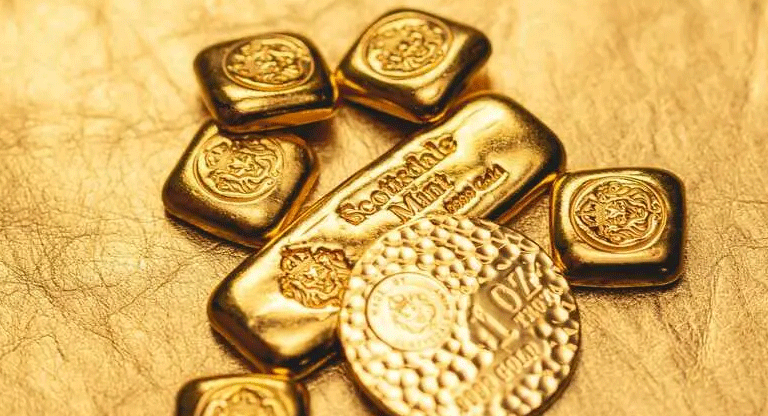 El oro se dispara un 2% hasta los 4,485.10 dólares por onza y activa la alarma del dólar
