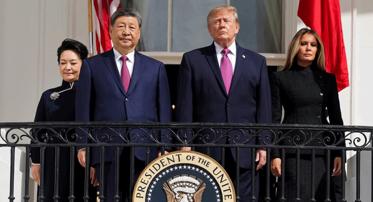 Donald Trump recibió a Xi Jinping en la Casa Blanca