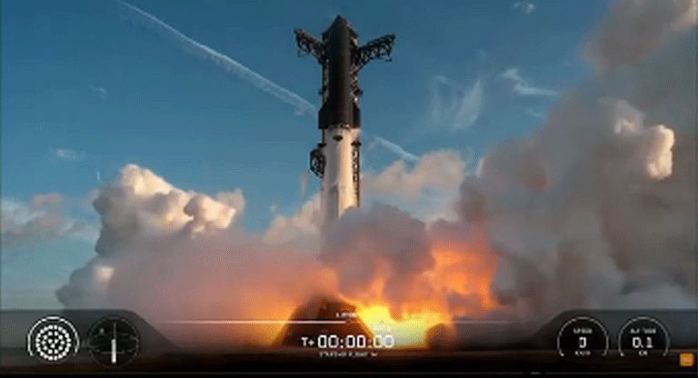 El Starship de Space X despegó con 26 satélites a bordo