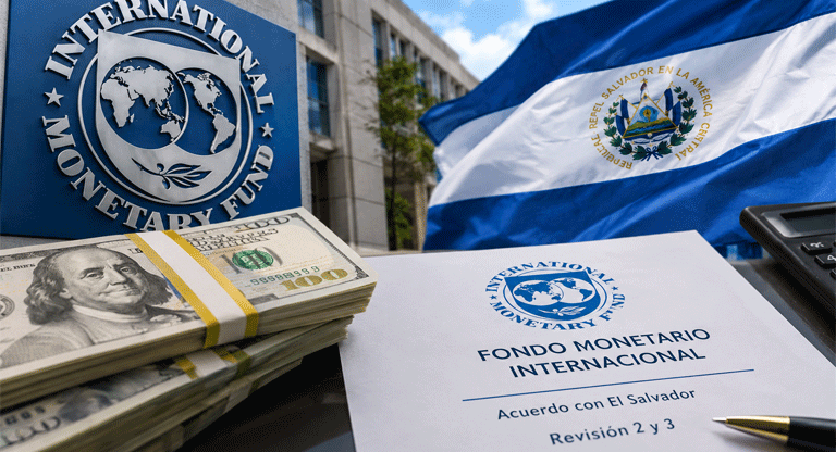FMI aprueba US$138 millones para El Salvador, pero la revisión deja pendientes Bitcoin, pensiones y deuda