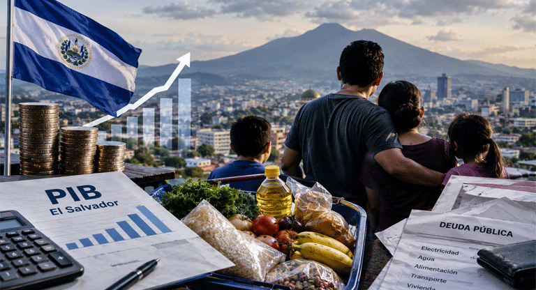 El Salvador crece, pero no prospera: el PIB sube mientras la canasta básica y la deuda ahogan a las familias