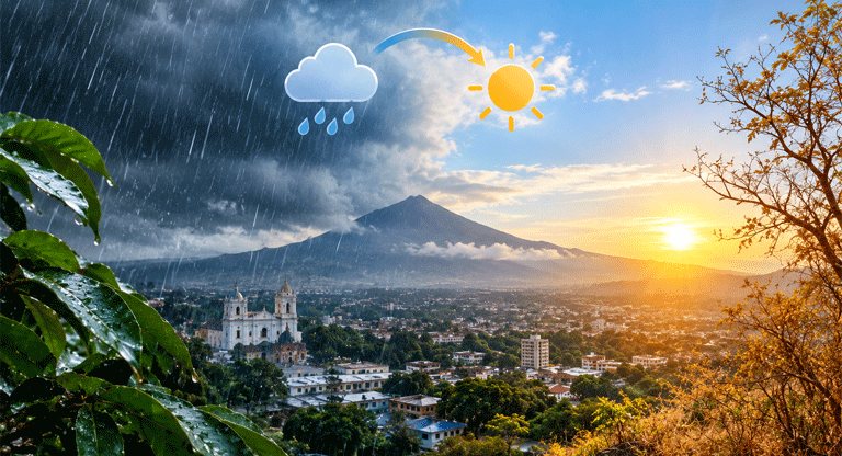 Lluvias se mantendrán durante la semana, pero El Salvador entra en la transición hacia la época seca