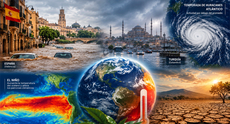 Europa enfrenta inundaciones extremas mientras El Niño frena los huracanes del Atlántico