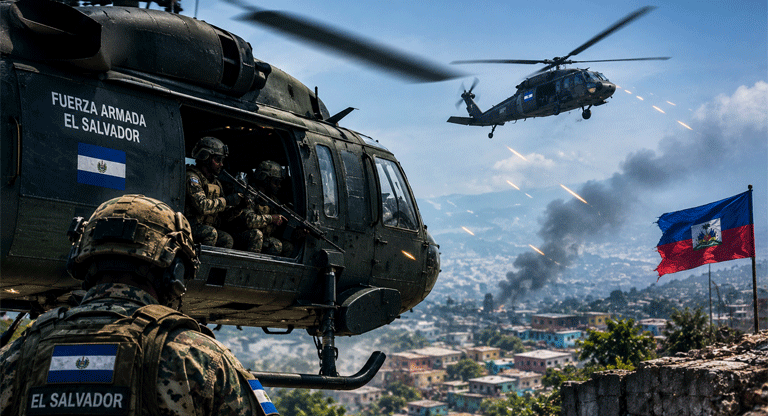 Helicópteros salvadoreños enviados a auxiliar cuatro militares fueron blanco de disparos en Haití