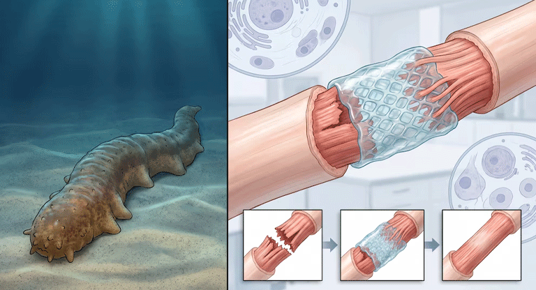 Un gel bioinspirado en animales marinos promete reparar tendones