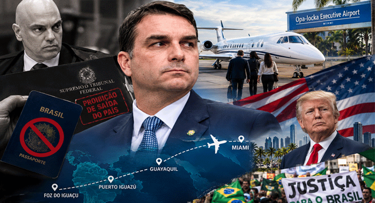 La fuga de Flávio Bolsonaro a la Florida en desafío a la justicia brasileña