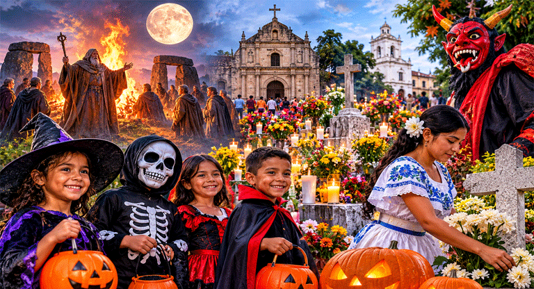 Halloween: de las hogueras celtas a las calles de El Salvador